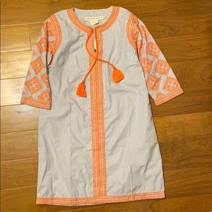 Gretchen Scott Embroidered Odessa Shift Dress L